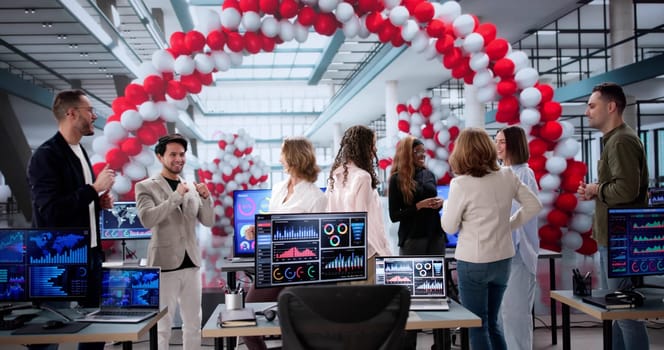 Celebrating a Job Well Done with Dancing in the Office