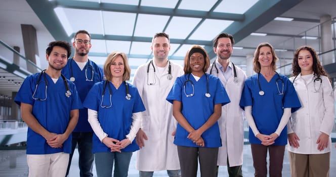 The Diverse Medical Team Group And Nurse Staff In Hospital