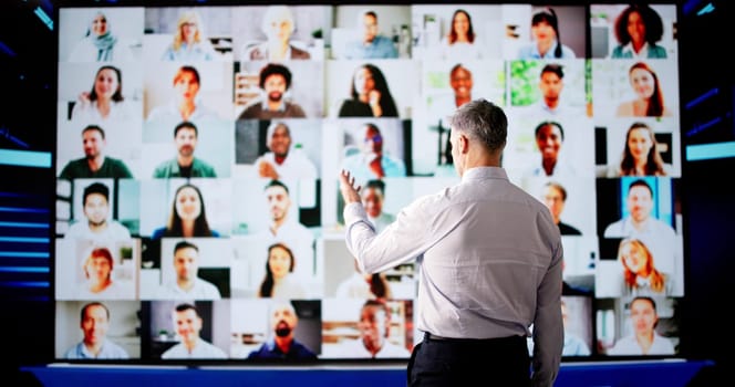 Online Live Conference Event With Virtual Audience