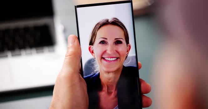 Virtual Meeting with Happy Manager: Online Leadership Webinar for Remote Team on Virtual Dashboard via Videoconference Call