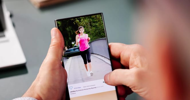 Swiping And Scrolling Content On Online Social Media Network