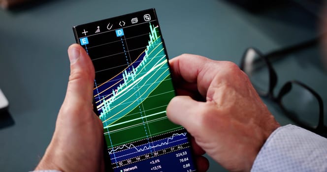 Broker Trading Online On Stock Exchange Using Mobile Phone
