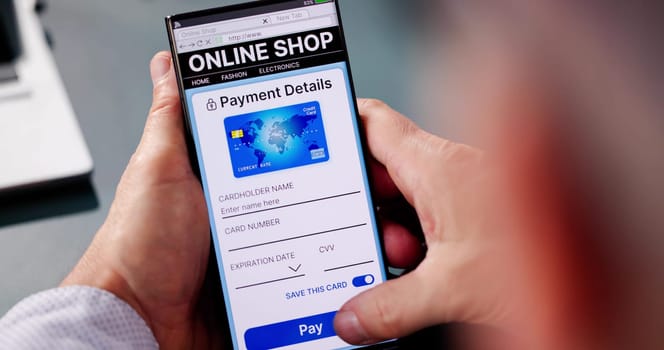 Online Ecommerce Website Store Shopping On Smartphone