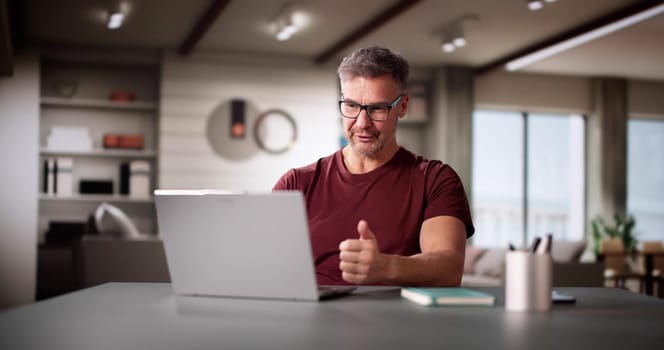 Online Learning Conference Video Webinar Call On Laptop