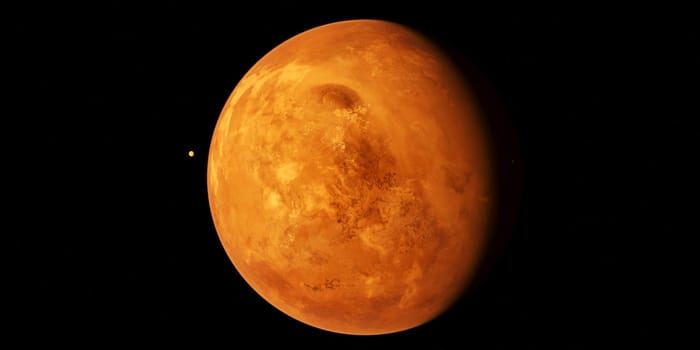 Trappist-1c is a rocky exoplanet that orbits the dwarf star TRAPPIST-1.