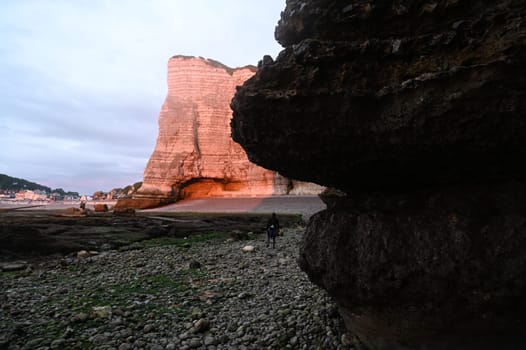 bend bei Etretat in der Normandie