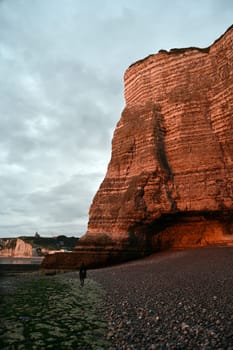bend bei Etretat in der Normandie