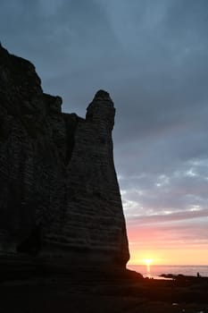 bend bei Etretat in der Normandie