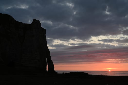 bend bei Etretat in der Normandie