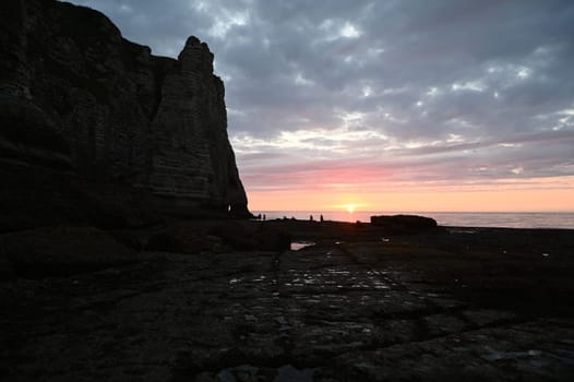 bend bei Etretat in der Normandie