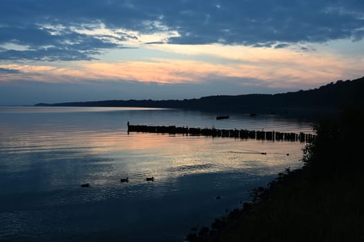 Abend am Stettiner Haff bei Kamminke