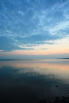 Abend am Stettiner Haff bei Kamminke