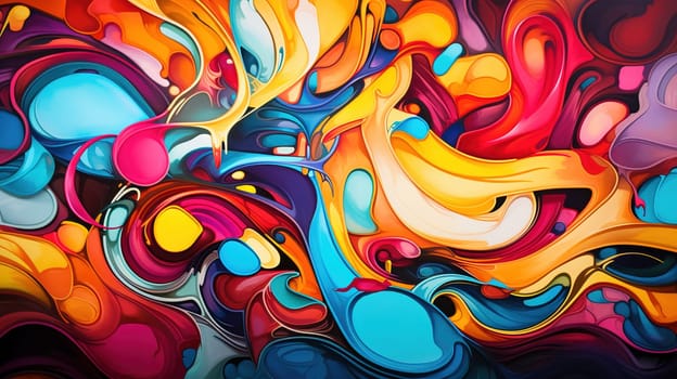 An abstract colorful mix fusion, abstraction concept