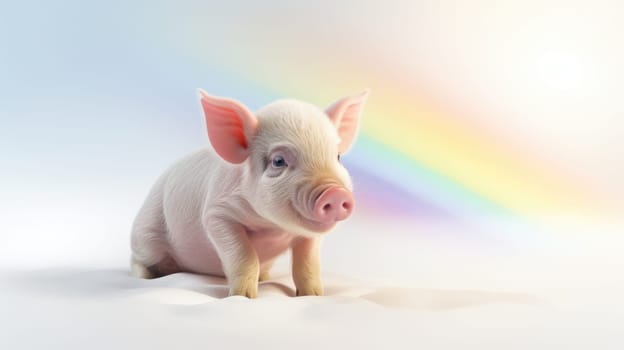 This cute baby piglet is perfect for marketing and branding. Its innocence and charm will captivate your audience, evoking warmth and joy. Add whimsy to your project with this delightful image.