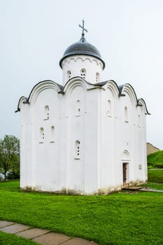 Staraya Ladoga, Leningrad region, Russia - August 10, 2024. Church of St. George the Victorious.