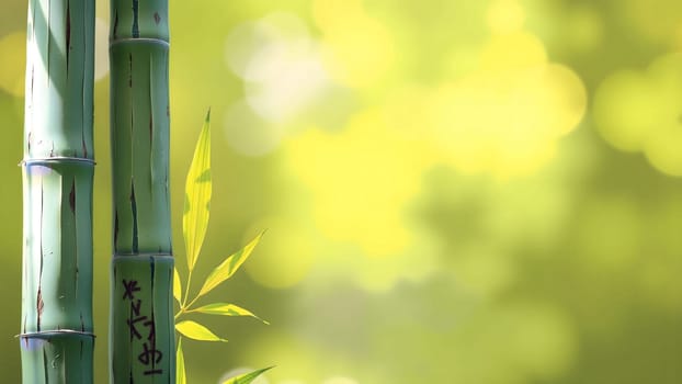 The Tall bamboo forest detail with nice background color