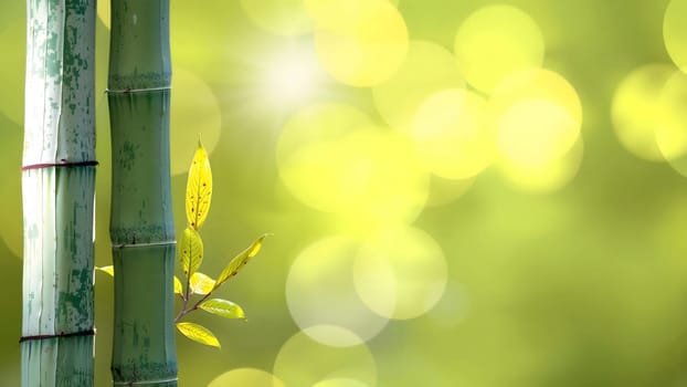 The Tall bamboo forest detail with nice background color
