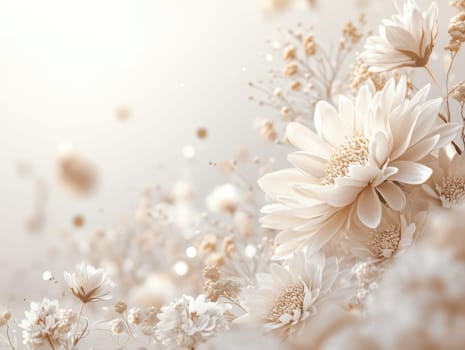 Elegant floral design on light beige background for decoration and art projects.