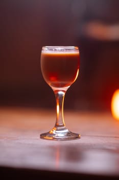 A beautiful bright cocktail. Restaurant. Delicious and beautiful