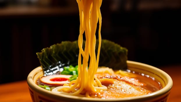 Pan-Asian soups, a combination of bright aromas, rich broths and a harmony of flavors that reflects the culture of Asia. High quality photo