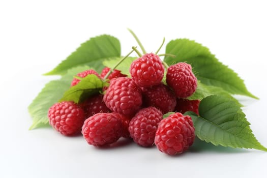 Mulberries on background. Juicy black and red berries, fresh and sweet. Generated AI.