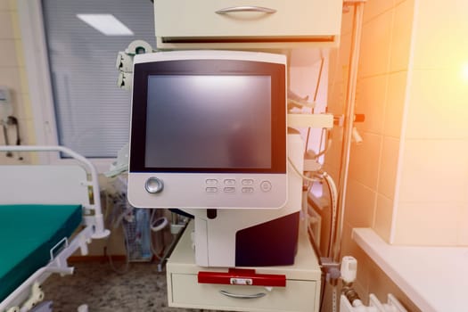 Interior view of empty operating room with new interior and equipment