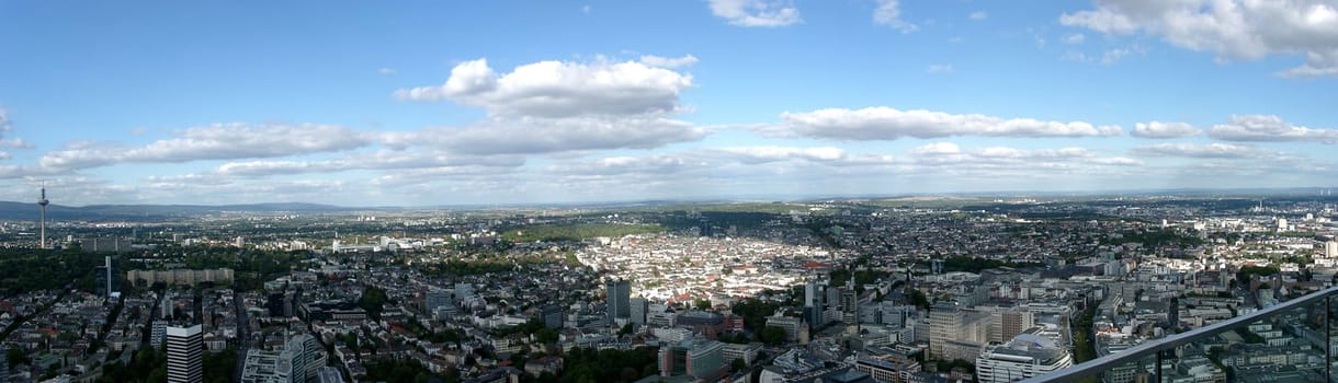 View from the Maintower in Frankfurt am Main