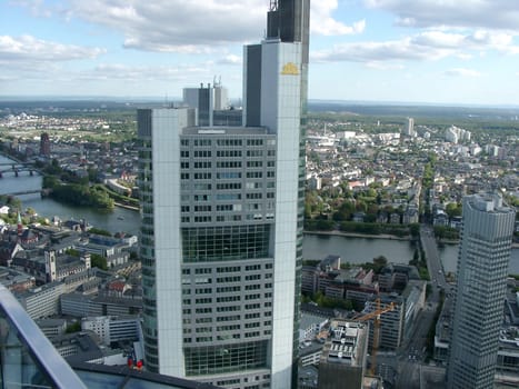 Skyline of Frankfurt am Main Commerzbank Tower