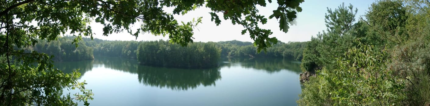 Quarry with lake