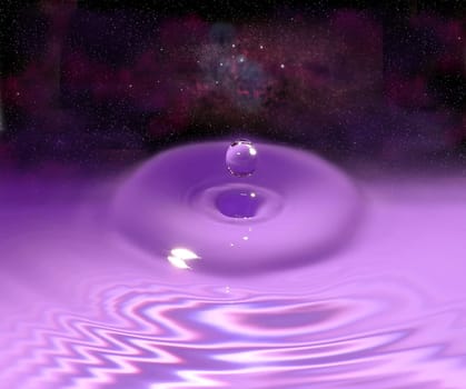 Drops in space