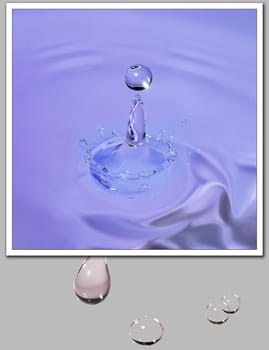 Water droplets,water crown