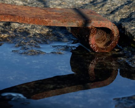 Rust,water and rock