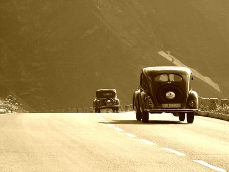 Oldtimer Rally on the Grossglockner High Alpine Road