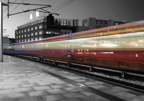 At the platform