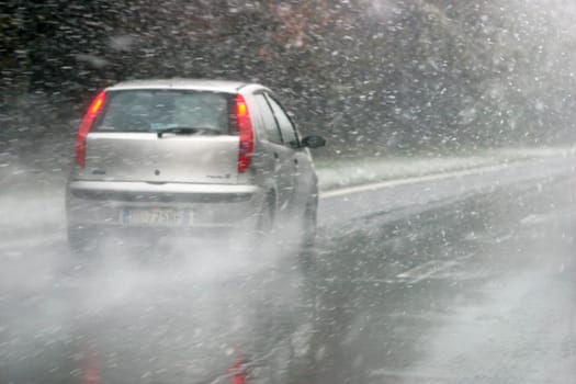 Snow on the highway