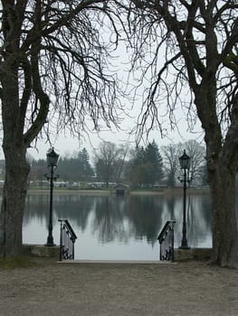 Lake in late autumn