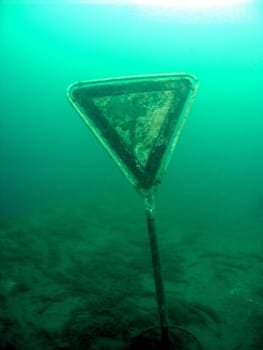 in case the submarines of the Navy come by!  -)  Dates back to the old days of opencast mining,when the trucks hummed here.