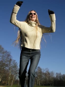 Spring fever with the first rays of sunshine of the year.