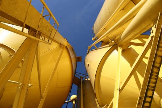 Cement mixing in yellow