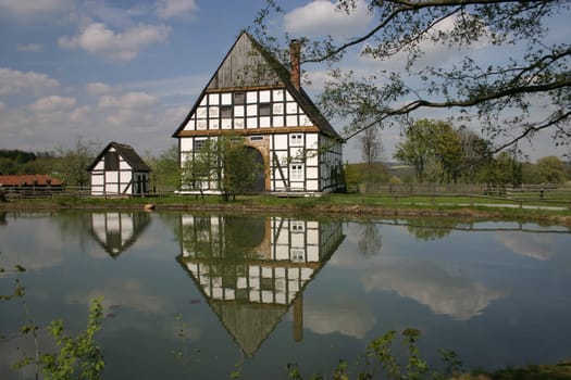 Idyll at the village pond