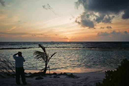Photographing the sunset