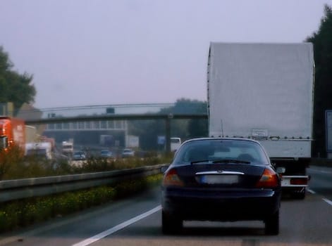 Slow-moving traffic