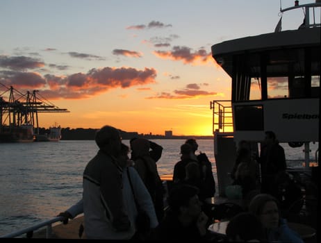Sunset in the harbor Series 2