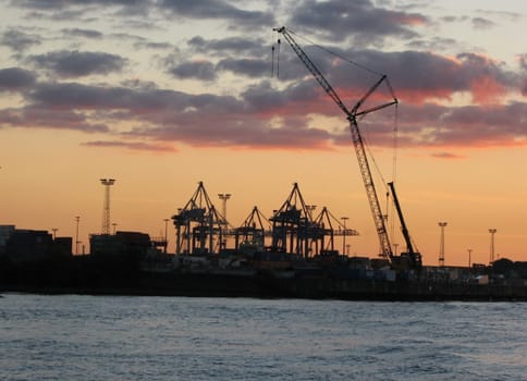 Sunset in the harbor Series 2