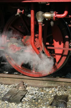 Steam locomotive wheels