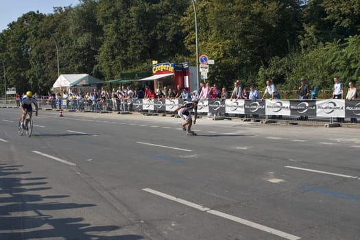 Berlin Marathon,Skater vs. Cyclist
