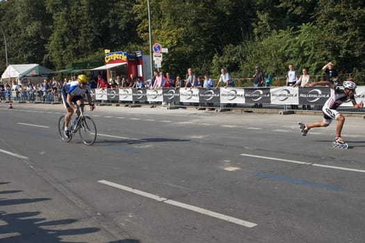 Berlin Marathon,Skater vs. Cyclist