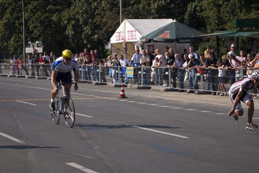 Berlin Marathon,Skater vs. Cyclist