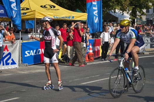 Berlin Marathon,Skater vs. Cyclist