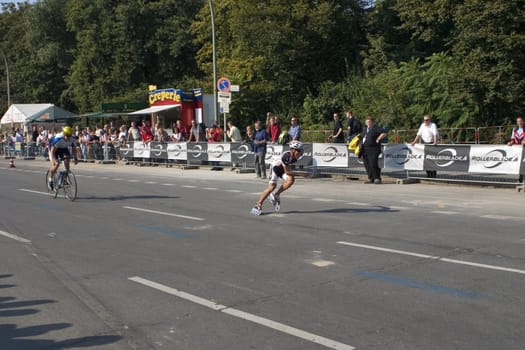 Berlin Marathon,Skater vs. Cyclist